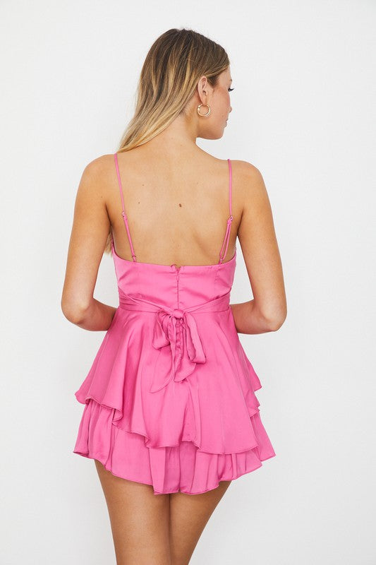 Caitlyn Double Ruched Romper