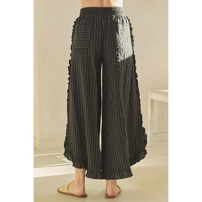 Breezy Stripe Linen Wide Leg Pants