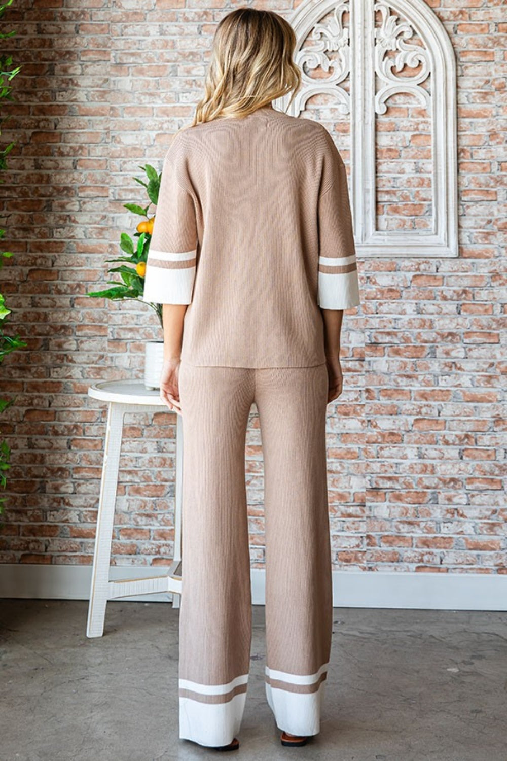 Dallas First Love Contrast Ribbed Knit (Pants Only)