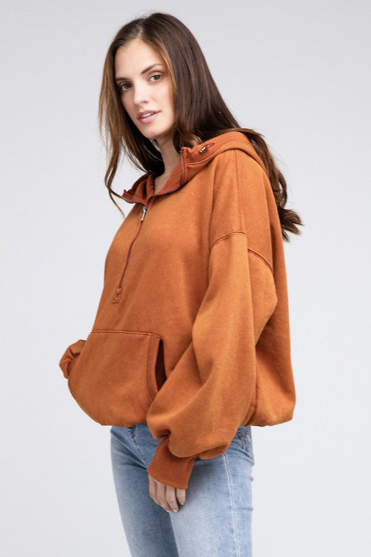 Bibi Stitch Detailed Elastic Hem Hoodie