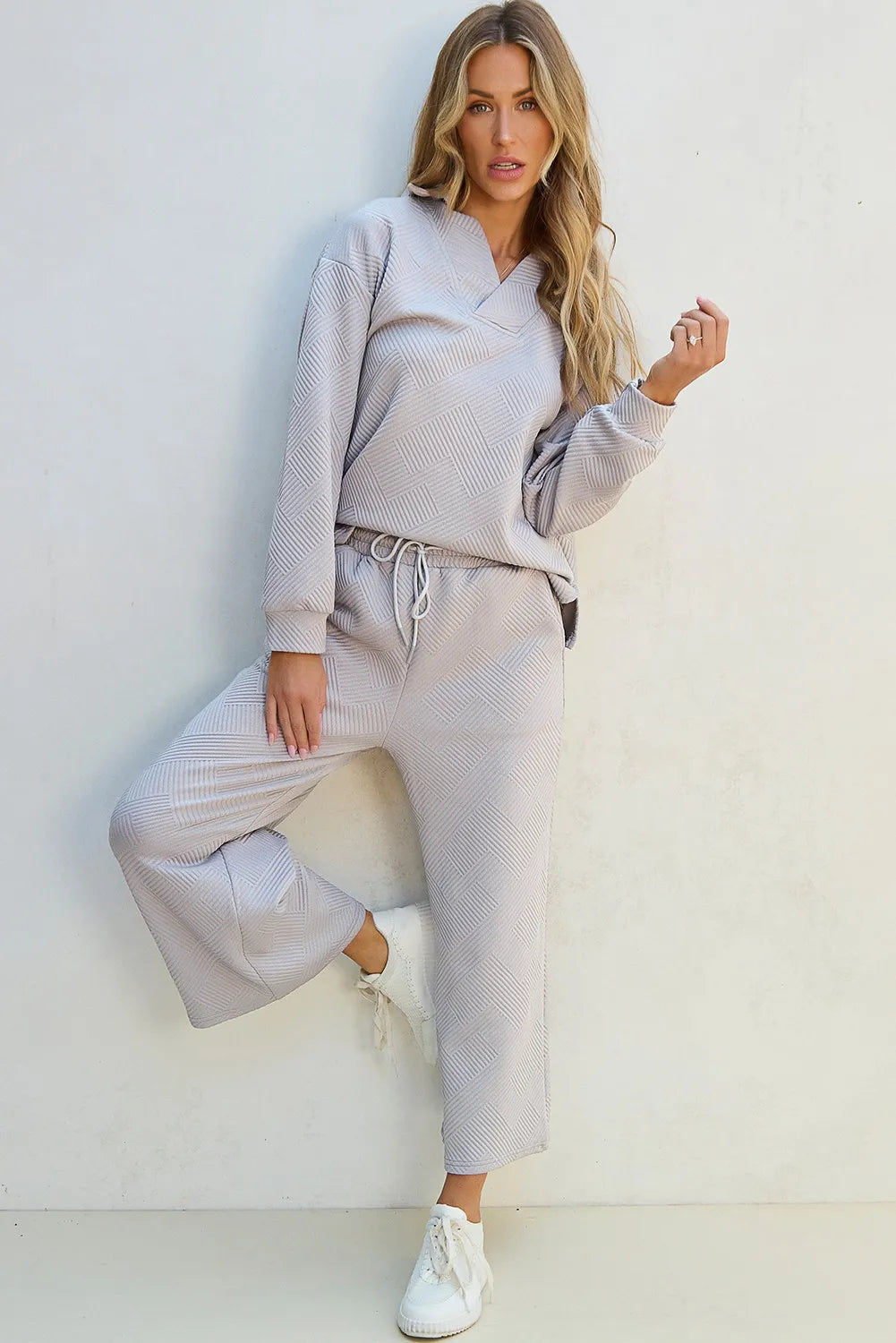 Always Remember Textured Pants Set