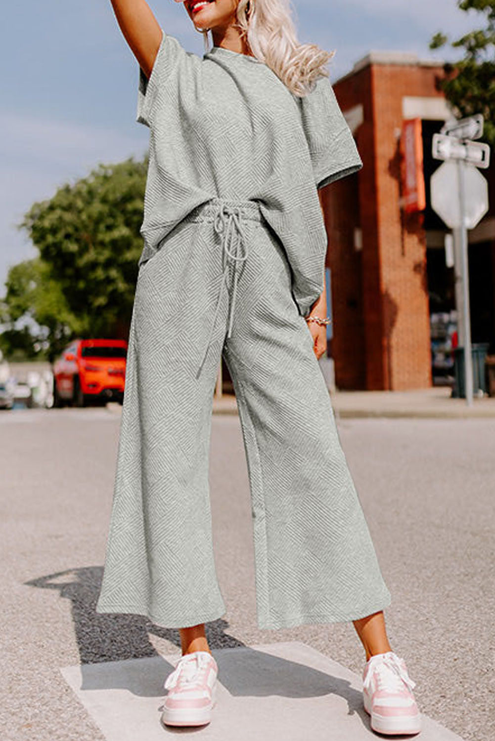 9 to 5 Wide Leg Pants Set
