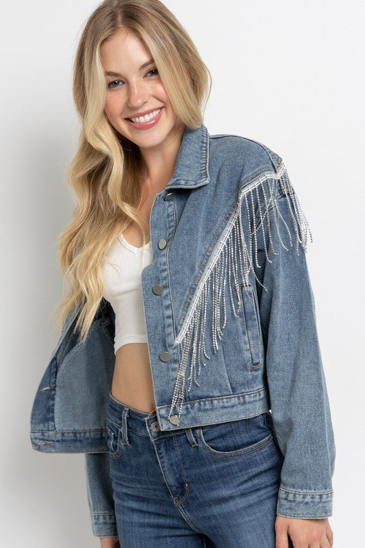 Riley Crop Denim Jacket