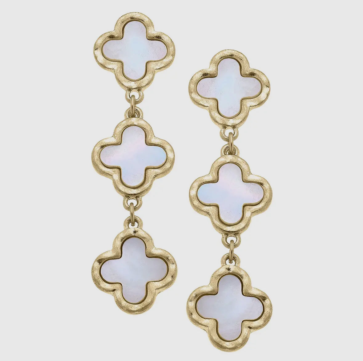 Bethany Clover Mother of Pearl Earrings