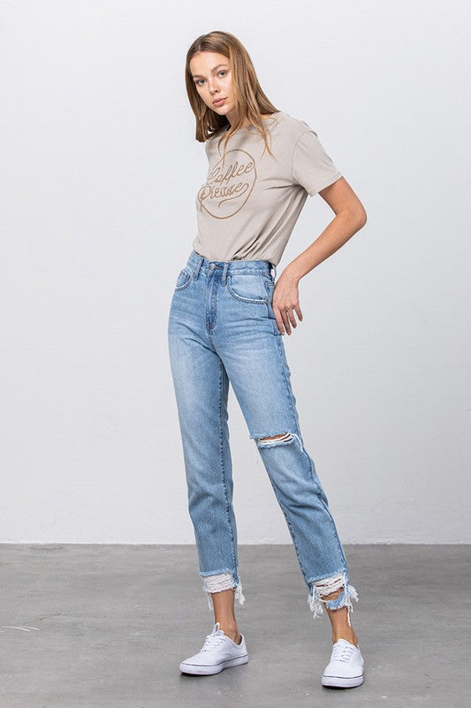 Jenny High Waisted Tapered 90s Jeans