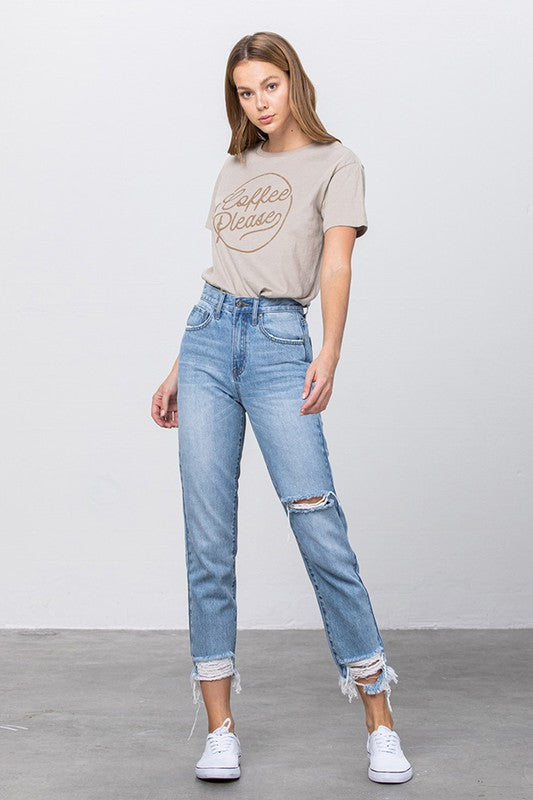 Jenny High Waisted Tapered 90s Jeans