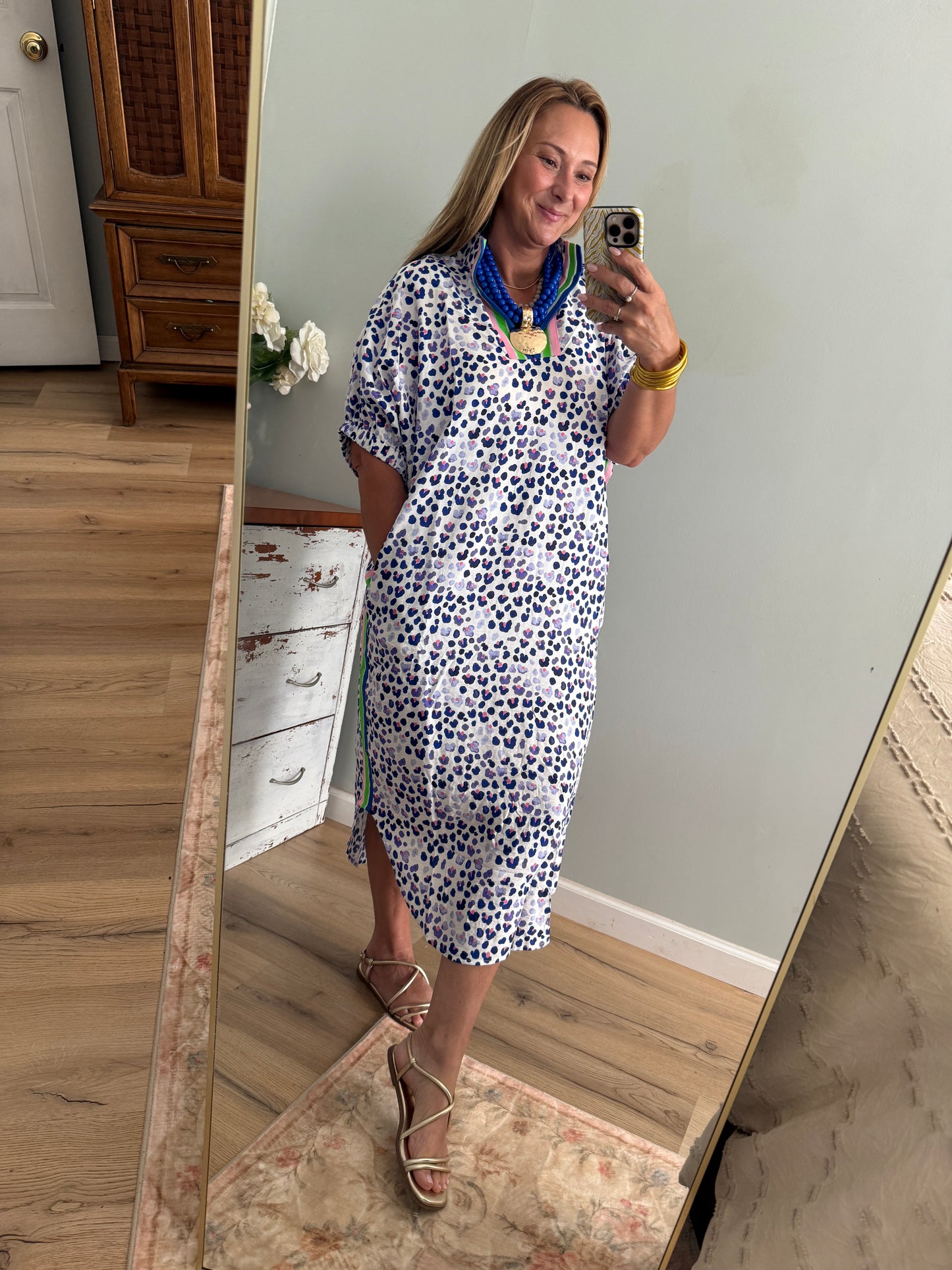 Neon Leopard Midi Dress