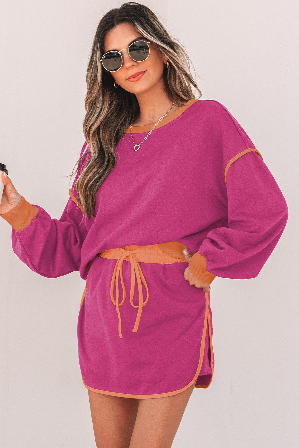 Saturday Mornings Skort Set-  Rose Pink