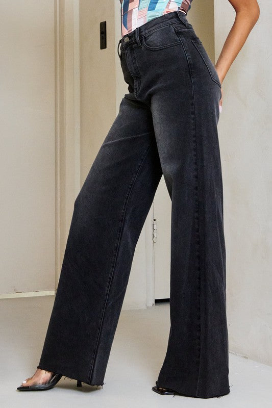 Bethany High Waisted Wide Leg Jeans