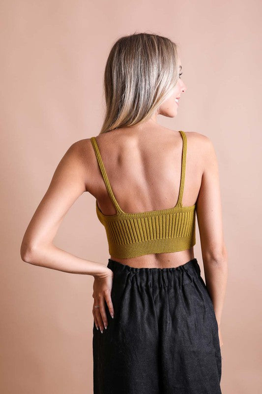 Contour Rib Knit Brami Lounge Bralette