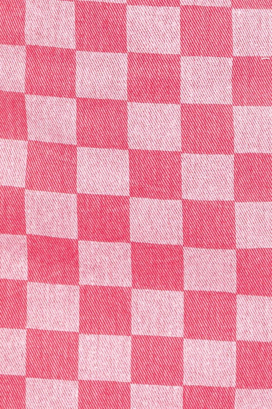 Only Pink Checker Skirt