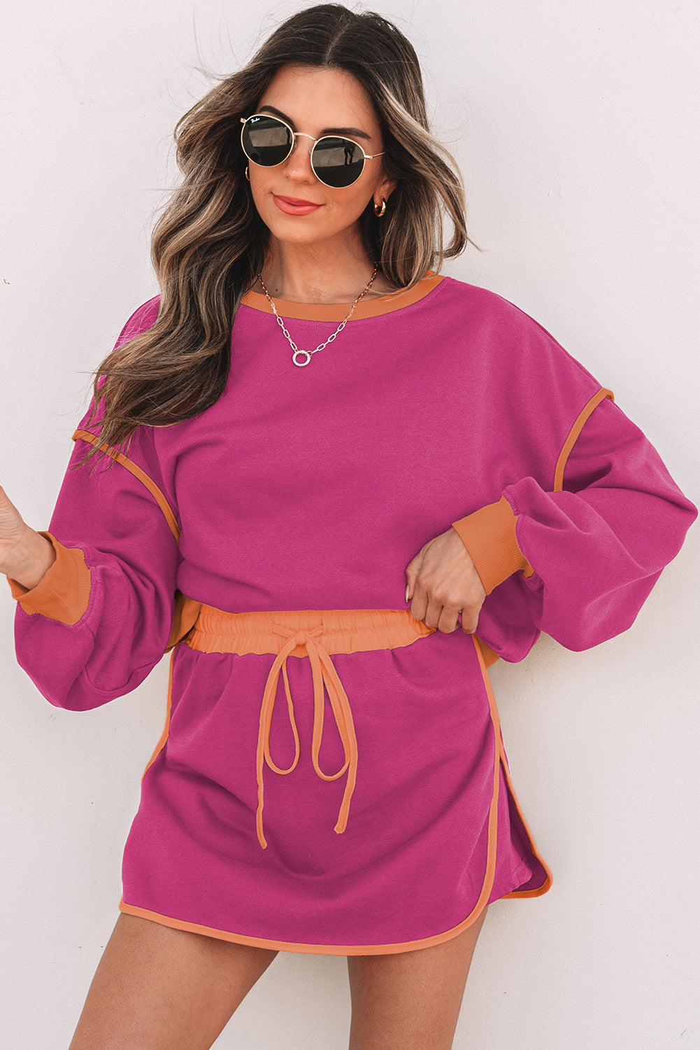 Saturday Mornings Skort Set-  Rose Pink