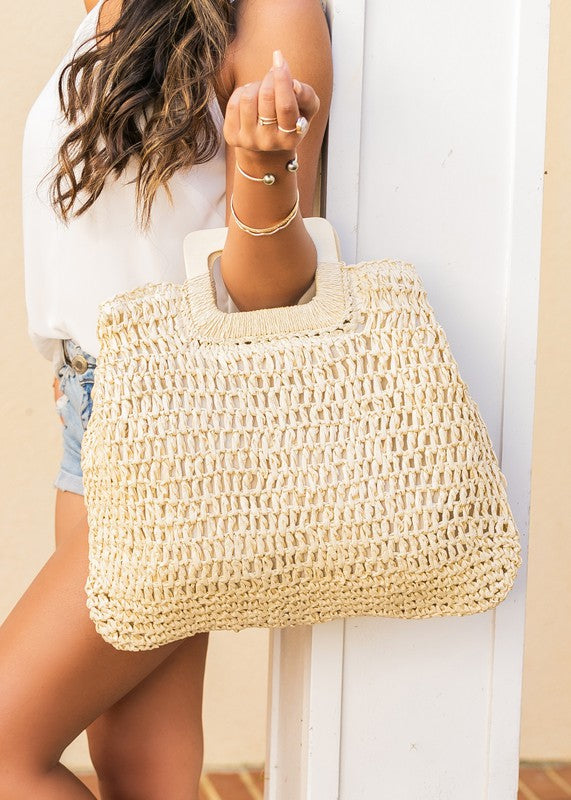Tried And True Oversized Straw Tote