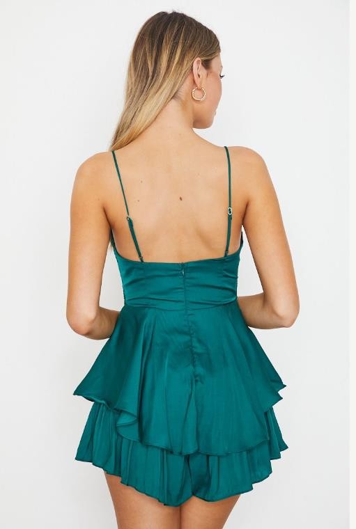 Caitlyn Double Ruched Romper