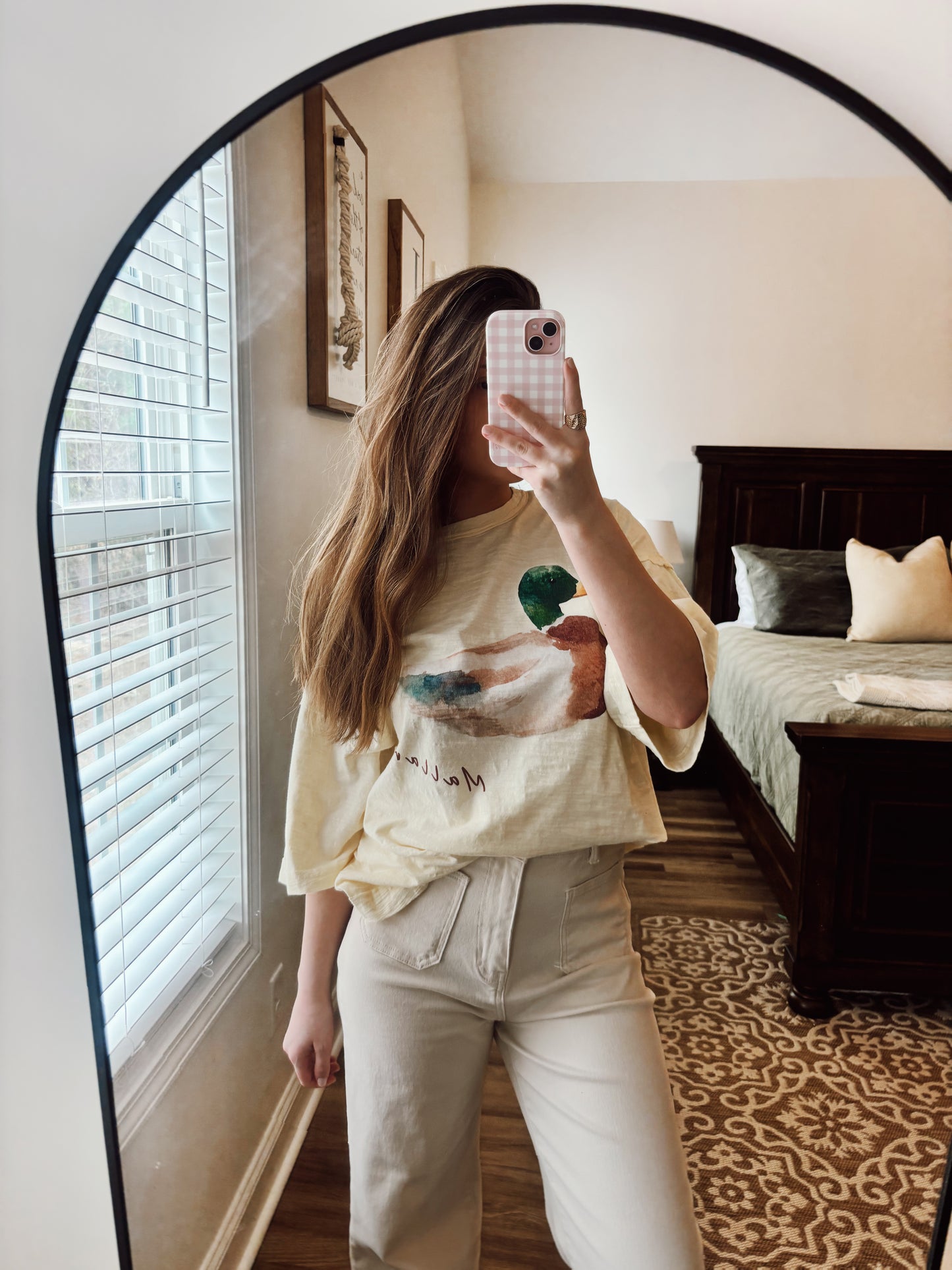 Watercolor Mallard Oversized Tee
