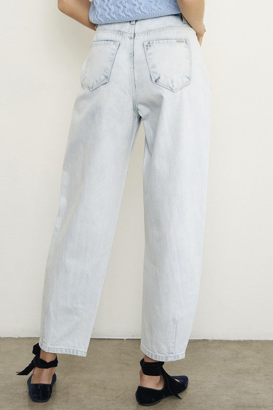 Vintage Acid Washed High Rise Balloon Slouch Jeans