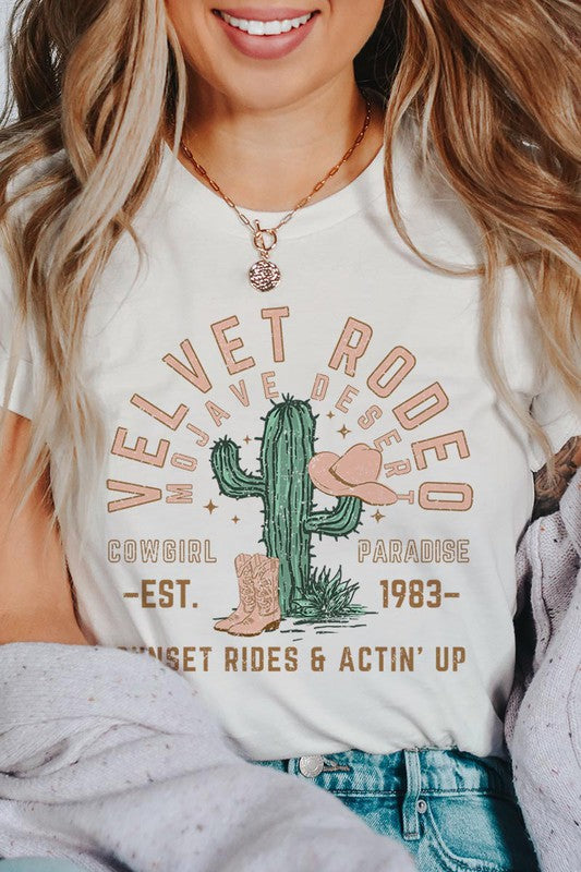 Velvet Rodeo Cactus Graphic TShirt