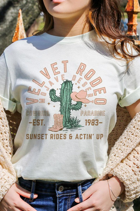 Velvet Rodeo Cactus Graphic TShirt