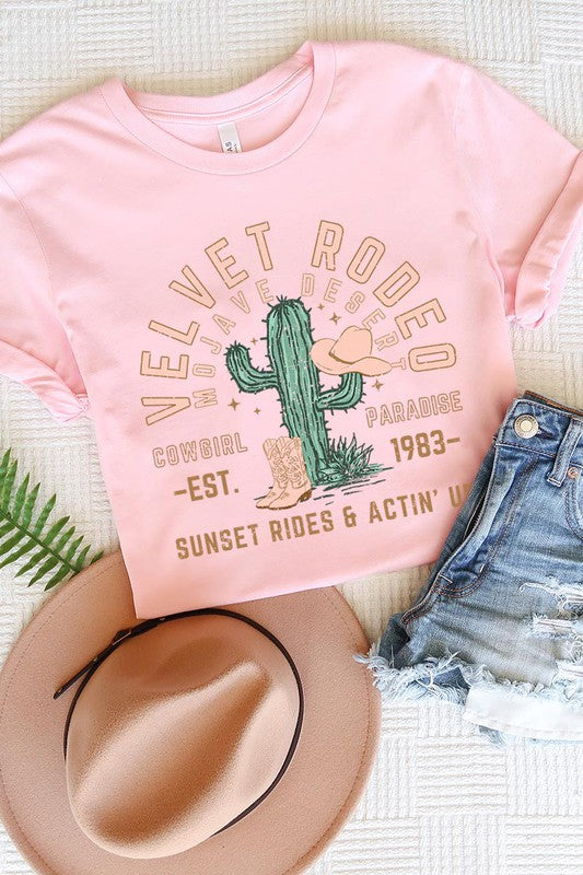 Velvet Rodeo Cactus Graphic TShirt