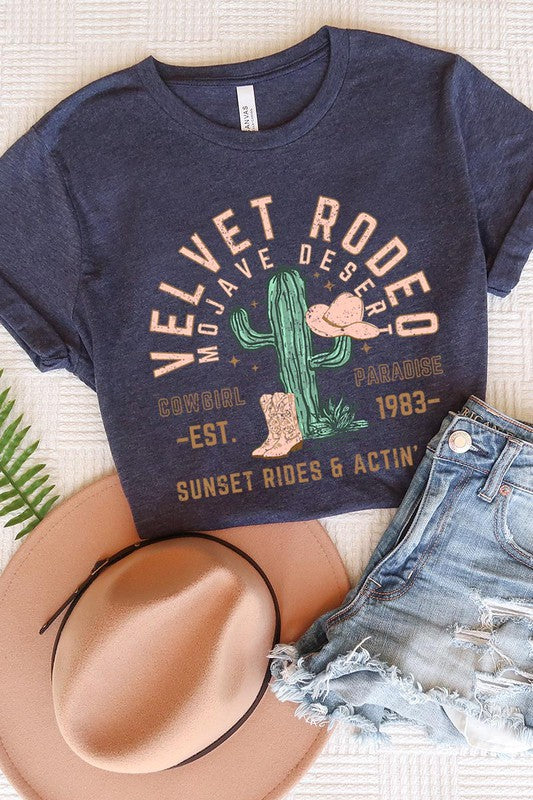 Velvet Rodeo Cactus Graphic TShirt