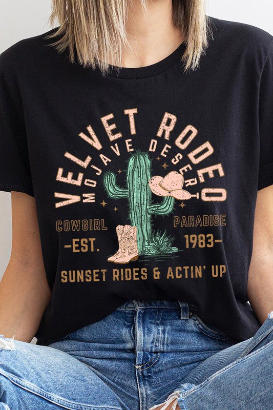 Velvet Rodeo Cactus Graphic TShirt