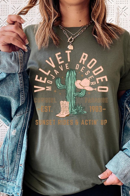 Velvet Rodeo Cactus Graphic TShirt