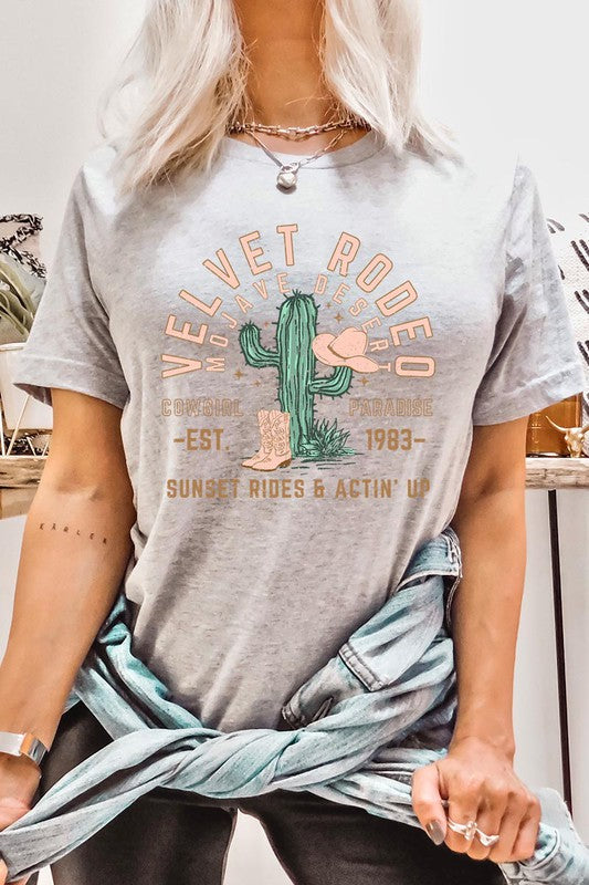 Velvet Rodeo Cactus Graphic TShirt