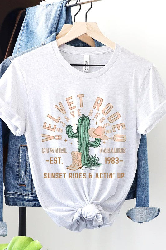 Velvet Rodeo Cactus Graphic TShirt