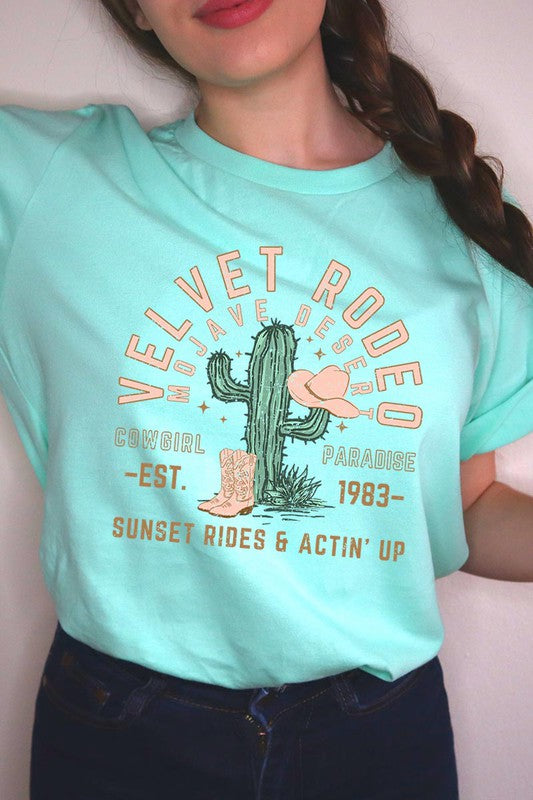 Velvet Rodeo Cactus Graphic TShirt