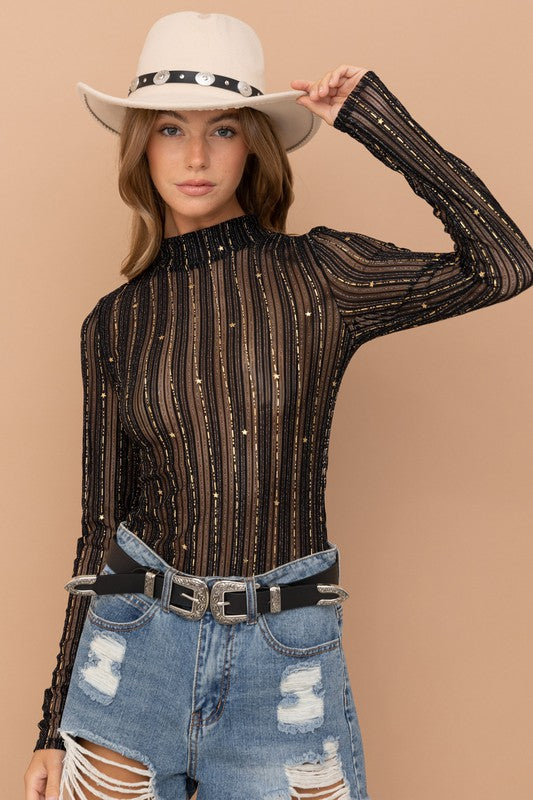 International Metallic Mesh Top