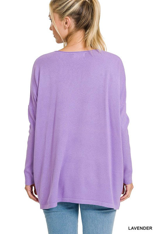 Farrah Oversized Lightweight Sweater Zenana