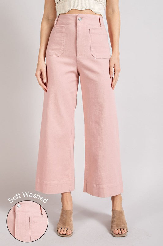 Samantha Soft Washed Wide Leg Pants