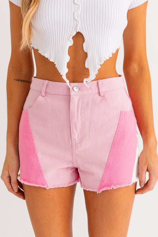 Pool Party Color Blocked Shorts