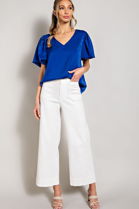 Monica Puff Sleeve Blouse Top