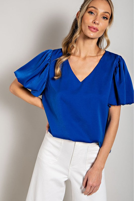 Monica Puff Sleeve Blouse Top