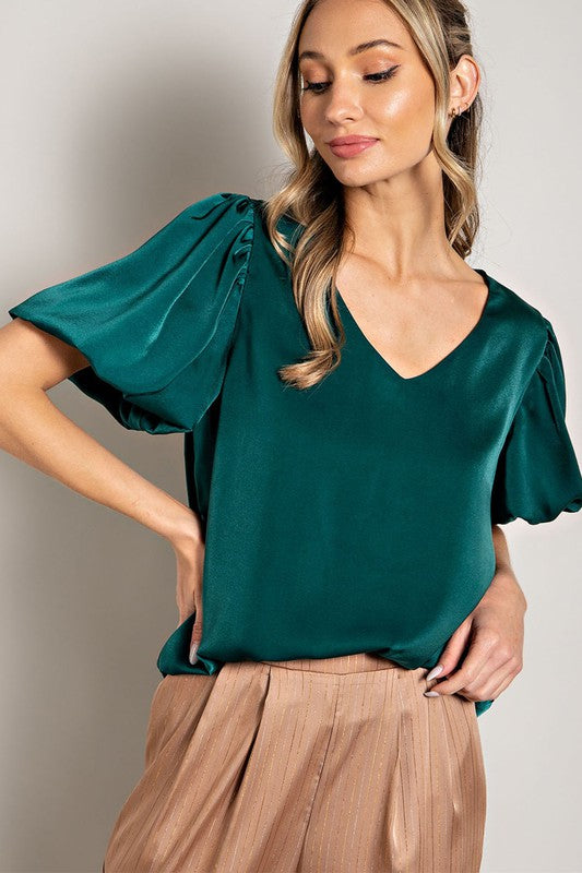 Monica Puff Sleeve Blouse Top