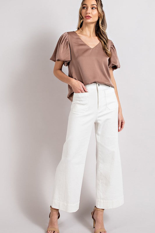 Monica Puff Sleeve Blouse Top