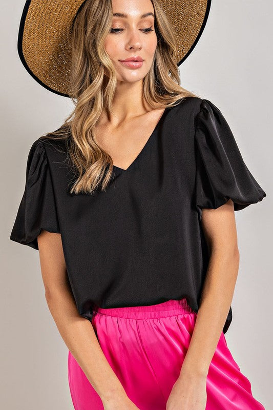 Monica Puff Sleeve Blouse Top