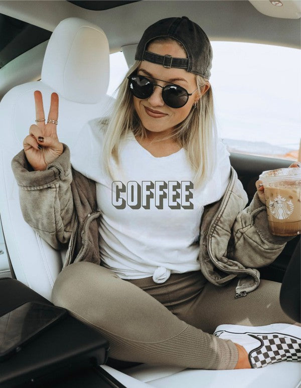 Shadowed Coffee Tee