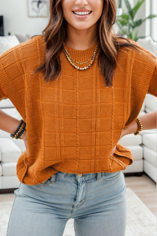 Reba Cap Sleeve Sweater