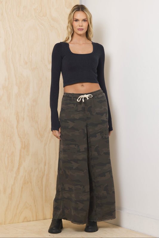 Vintage Havana Camo Tencel Pant