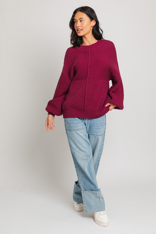 Teresa Ribbed Knitted Sweater