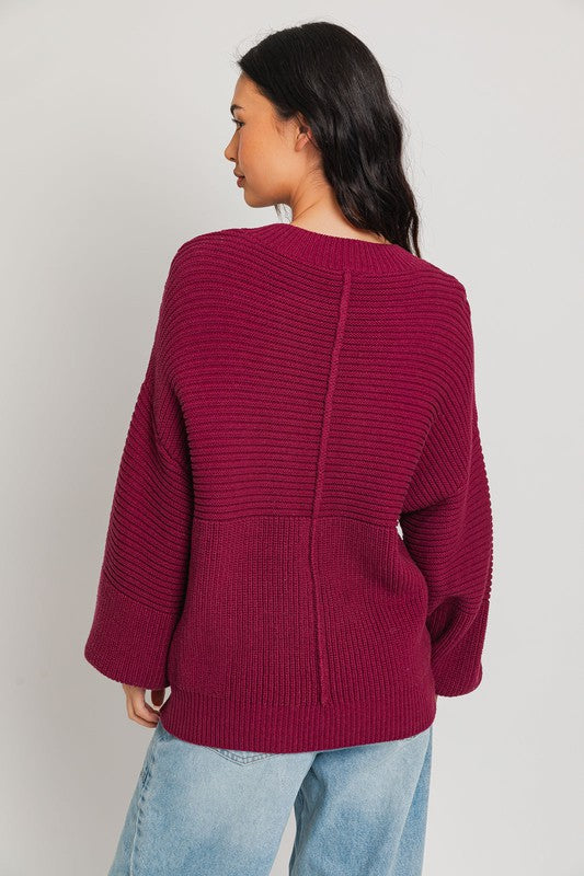 Teresa Ribbed Knitted Sweater