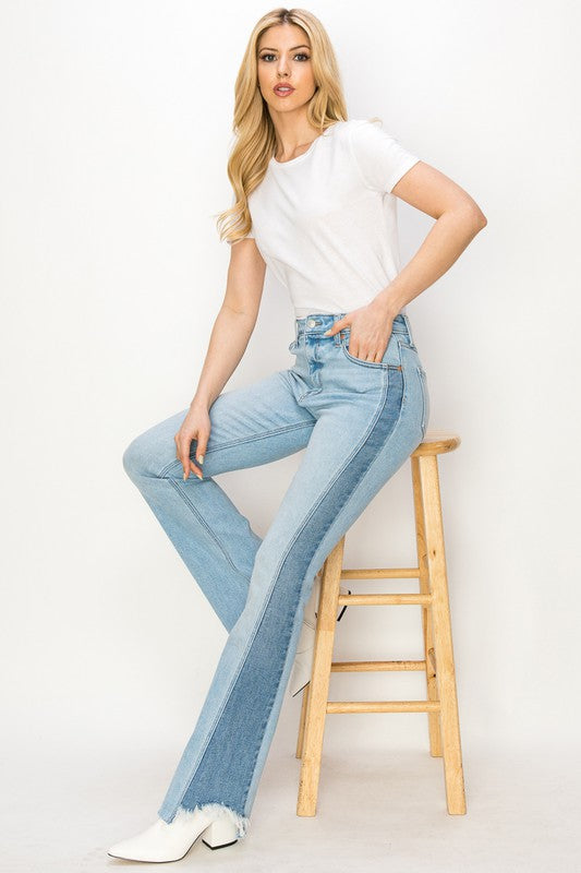 Sadie High Rise Slimming Panel Jeans