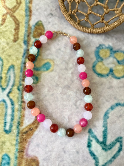 Winnie Chunky Beaded Necklace