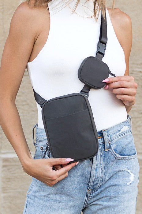 Eva Clippable/ Removable Coin Pouch Crossbody