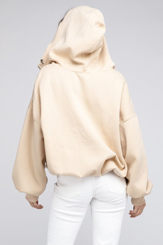 Bibi Stitch Detailed Elastic Hem Hoodie