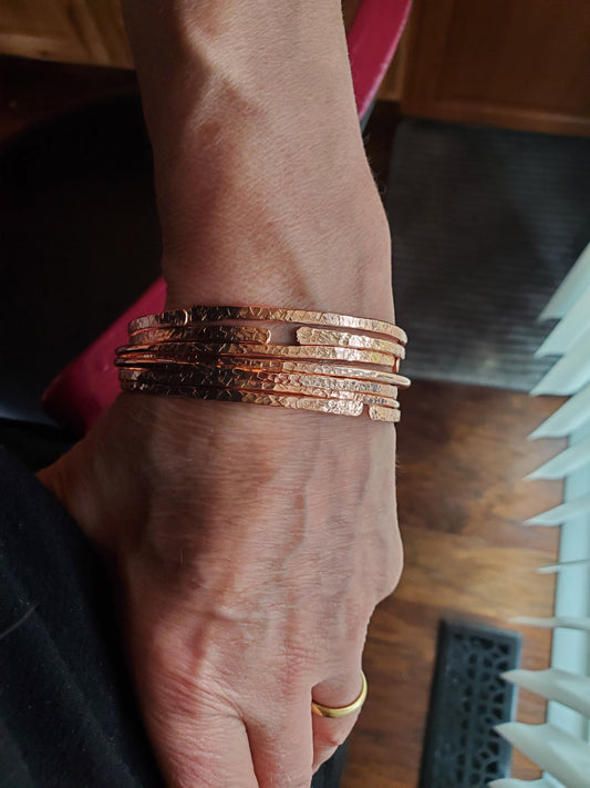 Brides Magazine Featured Copper Bangle in 4 Sizes