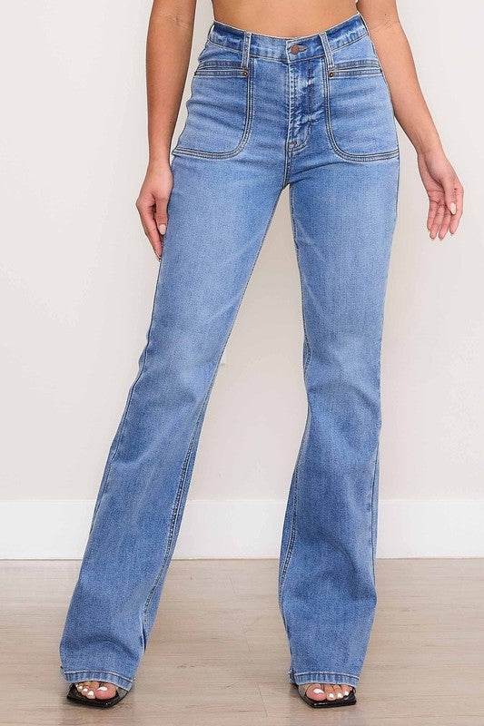 On Mondays Square Pocket Bootcut Jeans