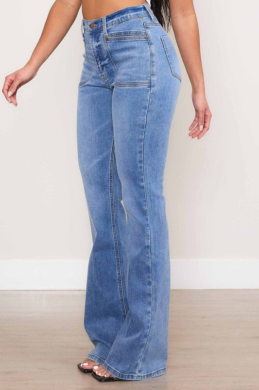 On Mondays Square Pocket Bootcut Jeans